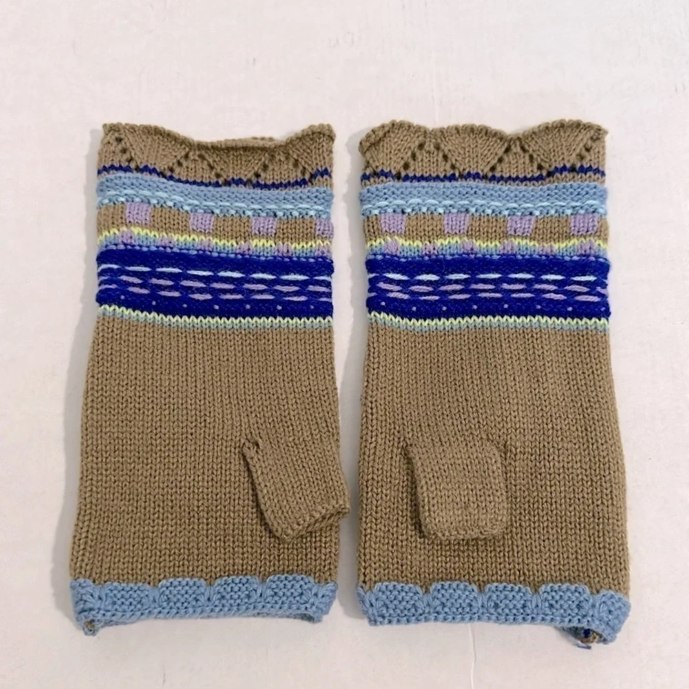 Knitted Fingerless Gloves Soft and Warm Winter  Warmers for Girls Women